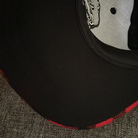 Buffalo Plaid Red Black Snap Back - Picture 5 of 5